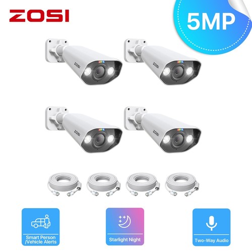 Zosi 4x5mp 265 poe ip - 4x5mp,