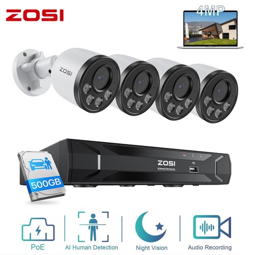 Zosi 8ch 4mp - 8ch, poe